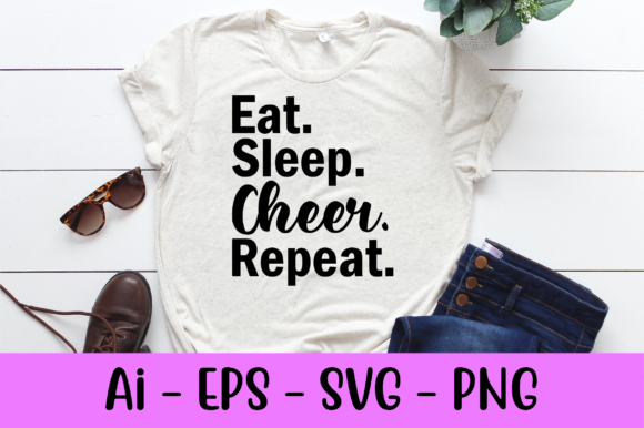 Eat Sleep Cheer Repeat Svg Review