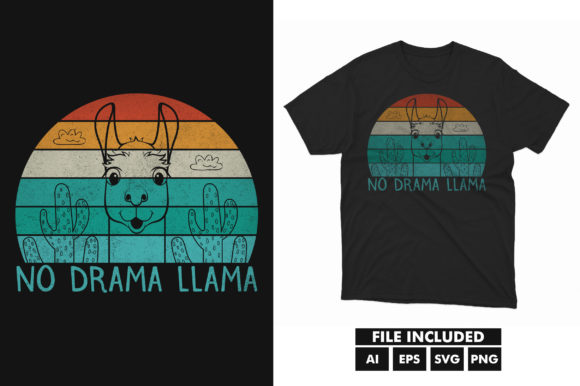 Llama Alpaca T-Shirt Vector SVG File Review
