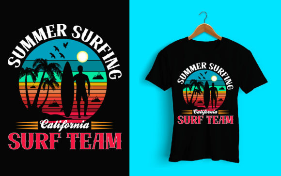Summer Surfing Beach T Shirt Design Review