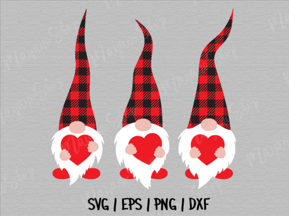 Three Gnomes Holding Hearts SVG Embroidery Review